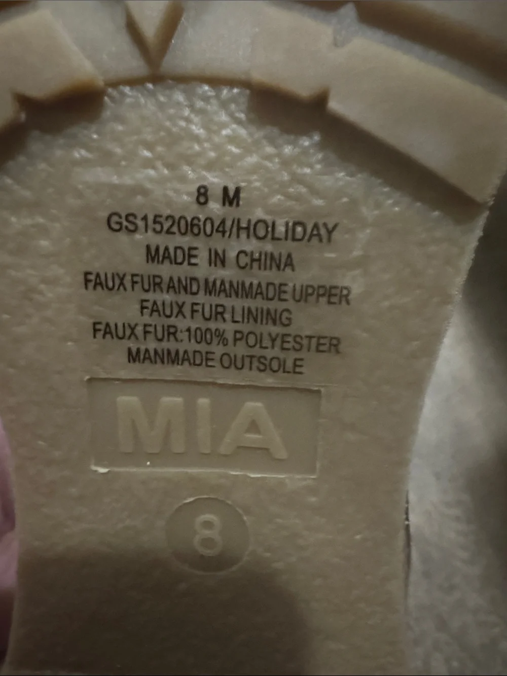 MIA Cream Faux-Shearling Lace-Up Winter Boots
